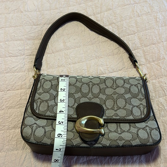NWOT Coach Soft Tabby Brown Signature Canvas/Leather - Picture 14 of 14